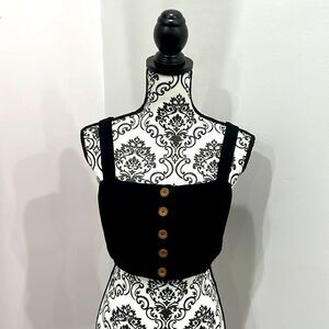 Lulus Halter Tank Black Size Small